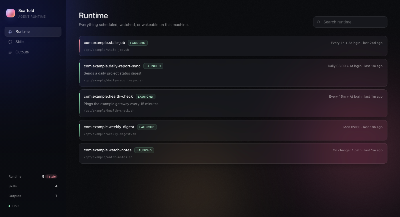 Agent Dashboard screenshot