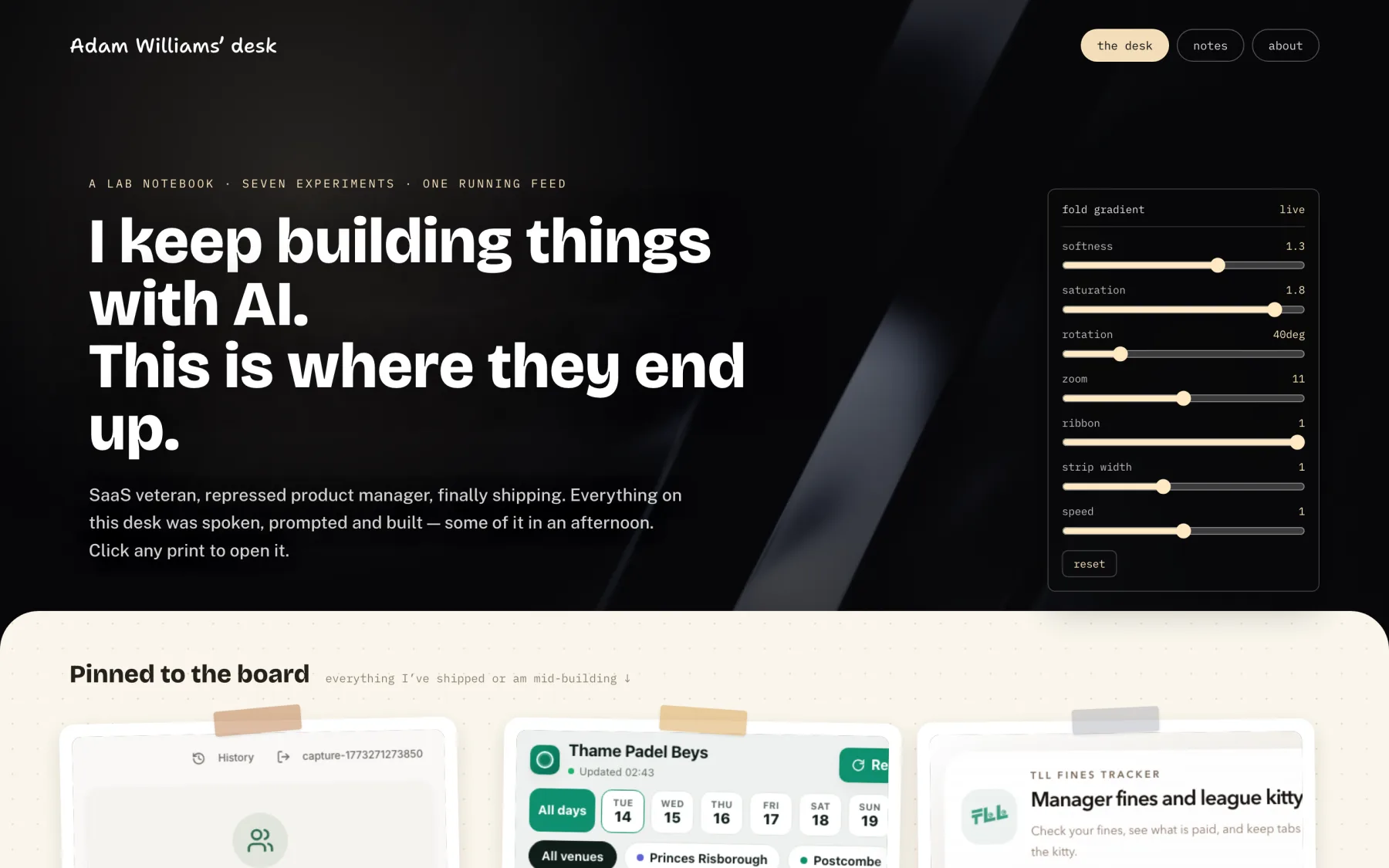Building This Site screenshot