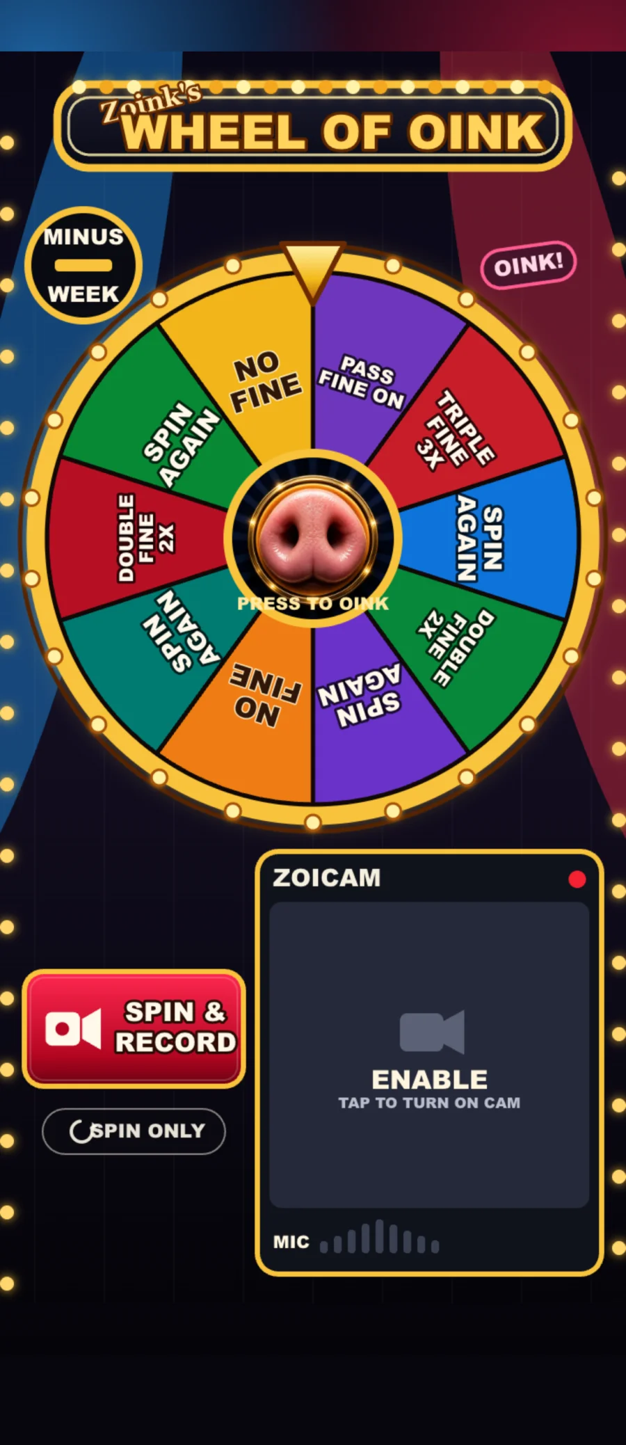 Wheel of Oink screenshot